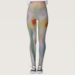 Abstracte Daffodils-Leggings Leggings