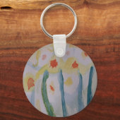 Abstracte Daffodils Sleutelhanger (Voorkant)