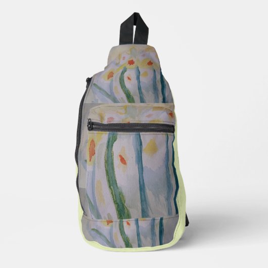 Abstracte Daffodils Sling Bag (Voorkant)