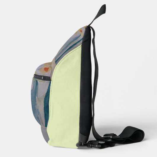 Abstracte Daffodils Sling Bag (Rechts)