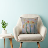Abstracte Daffodils Throw Cushion Kussen (Stoel)