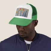 Abstracte Daffodils Trucker Pet (In situ)