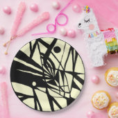 Abstracte dag en nacht papieren bordje (Feest)