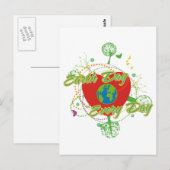 Abstracte Dag van de Aarde Briefkaart (Voorkant / Achterkant)