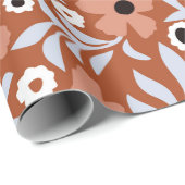 Abstracte dagbloemen  achtergrond. Klein Cadeaupapier (Rol Hoek)