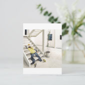 Abstracte dagelijkse klikbeurten briefkaart (Staand voorkant)