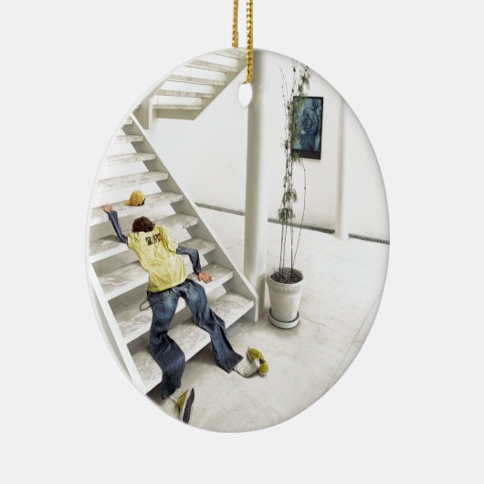 Abstracte dagelijkse klikbeurten keramisch ornament (Rechts)