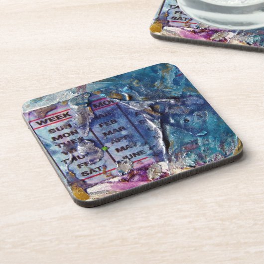 Abstracte dagen bier onderzetter (Linkerzijde)