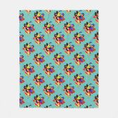 Abstracte dagen fleece deken (Voorkant)