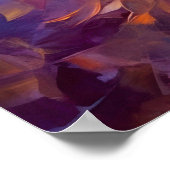 Abstracte Dahlia Delight Fine Art Poster (Hoek)