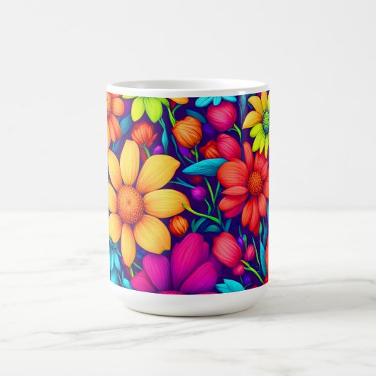 Abstracte Daisy Art #3 - Magische Mok (Midden)