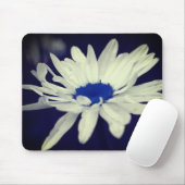 Abstracte Daisy Blue Center Flower Art Muismat (Met muis)
