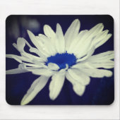 Abstracte Daisy Blue Center Flower Art Muismat (Voorkant)