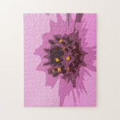 Abstracte Daisy Flower in Colorful Pink Legpuzzel (Verticaal)