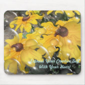 Abstracte Daisy Mousepad Muismat (Voorkant)