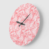 Abstracte daisy schets, monochrome patroon grote klok (Hoek)