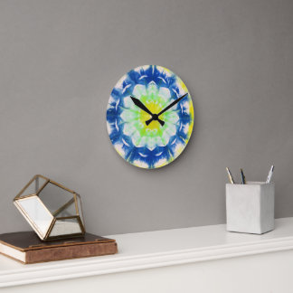 Abstracte Daisy Tegels wandklok