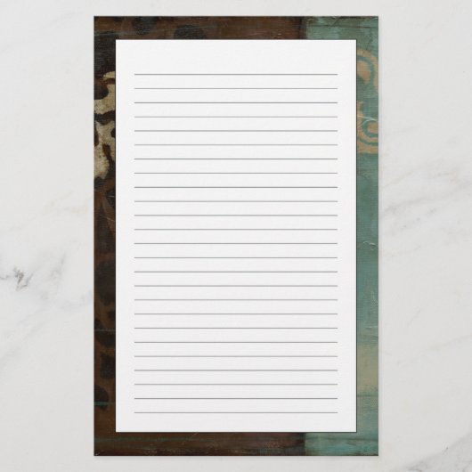 Abstracte Damask Tapestry van Jennifer Goldberger Briefpapier (Voorkant)