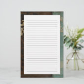 Abstracte Damask Tapestry van Jennifer Goldberger Briefpapier (Staand voorkant)