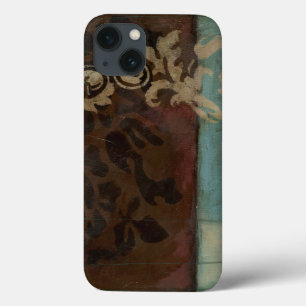 Abstracte Damask Tapestry van Jennifer Goldberger iPhone 13 Hoesje