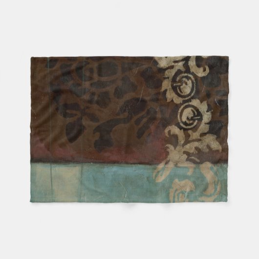Abstracte Damask Tapestry van Jennifer Goldberger Fleece Deken (Voorkant (Horizontaal))