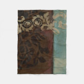 Abstracte Damask Tapestry van Jennifer Goldberger Fleece Deken (Voorkant)