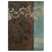 Abstracte Damask Tapestry van Jennifer Goldberger Klembord (Achterkant)