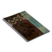 Abstracte Damask Tapestry van Jennifer Goldberger Notitieboek (Rechterzijde)