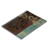 Abstracte Damask Tapestry van Jennifer Goldberger Notitieboek (Linkerzijde)