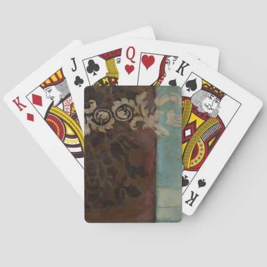 Abstracte Damask Tapestry van Jennifer Goldberger Speelkaarten (Achterkant)