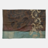 Abstracte Damask Tapestry van Jennifer Goldberger Theedoek (Horizontaal)