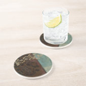 Abstracte Damask Tapestry van Jennifer Goldberger Zandsteen Onderzetter (Zijkant)