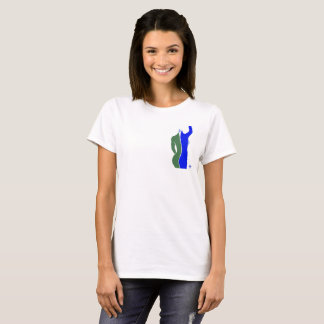Abstracte dame - Aarde grafisch T-shirt