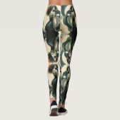 Abstracte dame leggings (Achterkant)