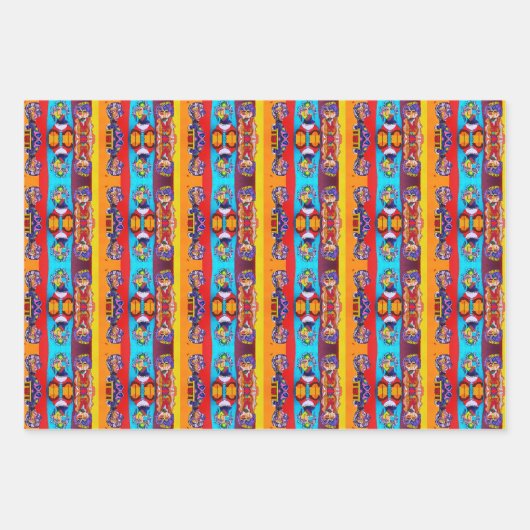 *ABSTRACTE DAMES CADEAUVERPAKKING—3 VELLEN INBEGRE (Voorkant 2)