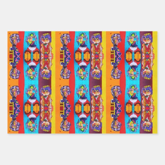 *ABSTRACTE DAMES CADEAUVERPAKKING—3 VELLEN INBEGRE (Voorkant)