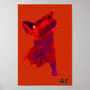 ABSTRACTE DANCER POSTER