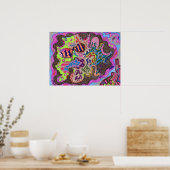 abstracte dans art. 24x18 poster (Keuken)