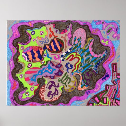 abstracte dans art. 24x18 poster (Voorkant)