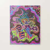 abstracte dans kunst legpuzzel (Verticaal)