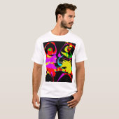 Abstracte dans t-shirt (Voorkant volledig)