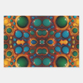 Abstracte dans van olie op water inpakpapier vel (Voorkant 3)