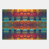 Abstracte dans van water en olie inpakpapier vel (Voorkant 3)
