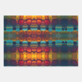 Abstracte dans van water en olie inpakpapier vel (Voorkant)