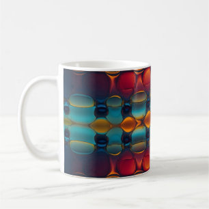 Abstracte dans van water en olie koffiemok