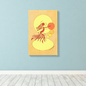 Abstracte danser canvas afdruk (Insitu (Houten vloer))