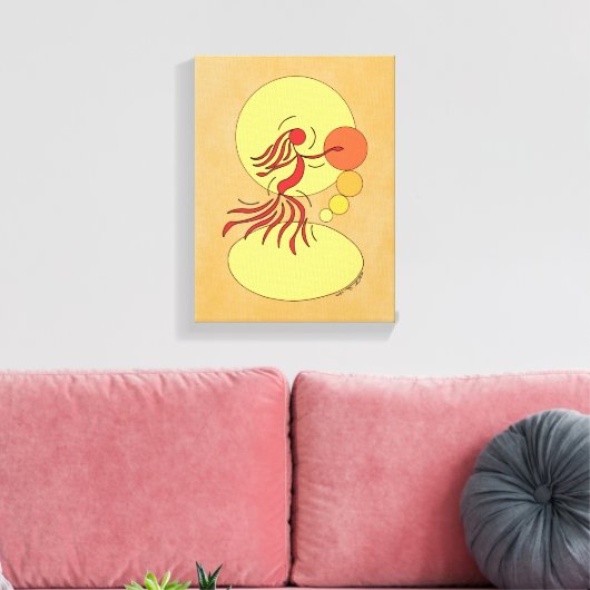 Abstracte Danser Canvas Afdruk (Insitu (Woonkamer))