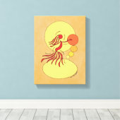 Abstracte Danser Canvas Afdruk (Insitu (Houten vloer))