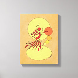 Abstracte Danser Canvas Afdruk
