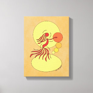 Abstracte Danser Canvas Afdruk